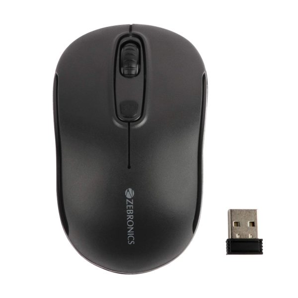 ZEBRONICS Zeb-Dash Plus 2.4GHz High Precision Wireless Mouse with up to 1600 DPI, Power Saving Mode, Nano Receiver and Plug & Play Usage - USB