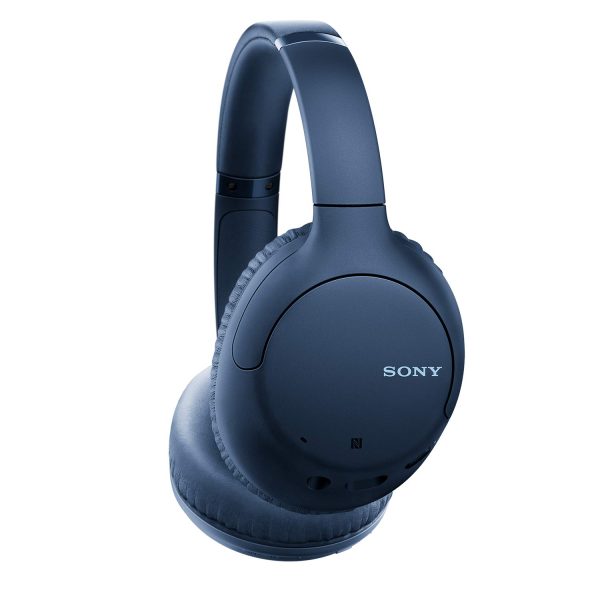 Sony WH-CH710N Active Noise Cancelling Wireless Headphones Bluetooth Over The Ear Headset with Mic for Phone-Call, 35Hrs Battery Life, Aux, Quick Charge and Google Assistant Support for Mobiles -Blue