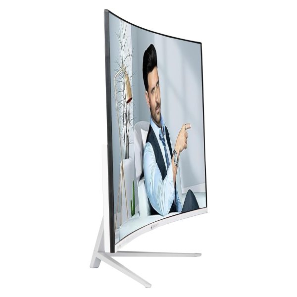 ZEBRONICS AC32FHD LED Curved 75Hz 80Cm (32") (81.28 Cm) 1920x1080 Pixels FHD Resolution Monitor with HDMI + VGA Dual Input, Built-in Speaker, Max 250 Nits Brightness, Black