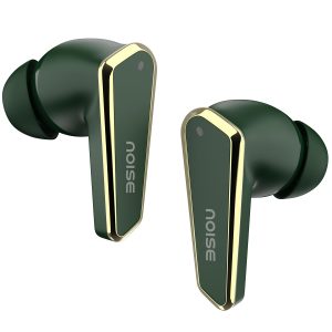 Noise Buds N1 in-Ear Truly Wireless Earbuds with Chrome Finish, 40H of Playtime, Quad Mic with ENC, Ultra Low Latency(up to 40 ms), Instacharge(10 min=120 min), BT v5.3(Forest Green)