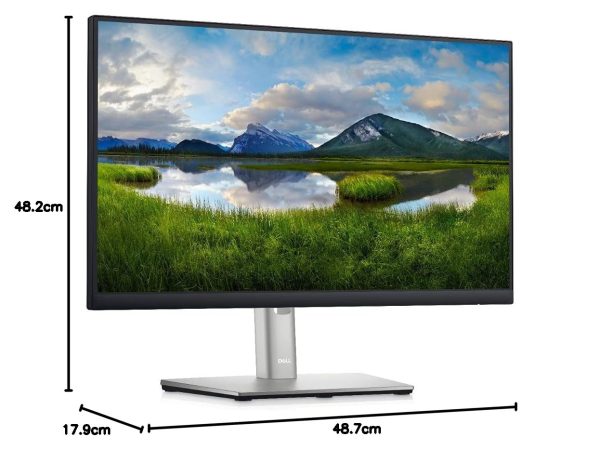 Dell-P2222H-Black 22" (55.88 cm) FHD Monitor, IPS Panel, Brightness 250 cd/m², Response Time 5ms, Anti Glare, DP Port, VGA, HDMI, 5 x USB, 3 Year Warranty.