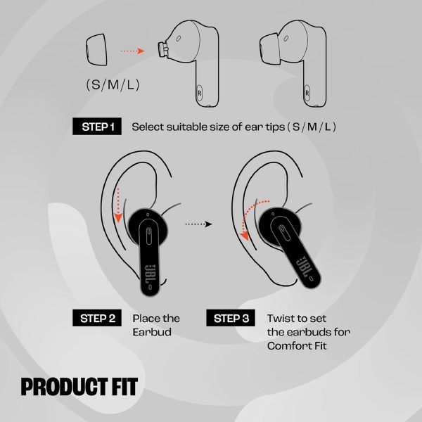 JBL Tune 235NC in Ear Wireless ANC Earbuds (TWS), Massive 40Hrs Playtime with Speed Charge, Customizable Bass with Headphones App, 4 Mics for Perfect Calls, Google Fast Pair, Bluetooth 5.2 (Black)