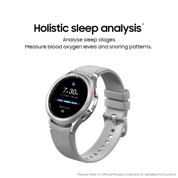 Samsung Galaxy Watch4 Classic Bluetooth(4.2 cm, Silver, Compatible with Android Only)