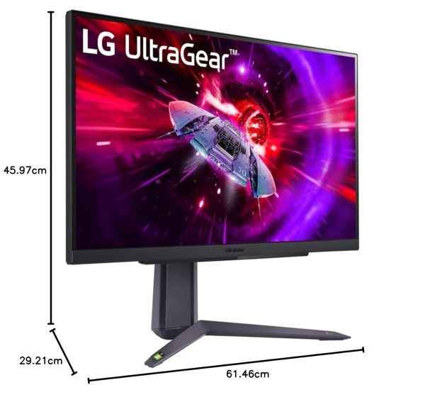 LG Ultragear Gaming Monitor(27") Qhd IPS Display(2560 * 1440),Smooth Gameplay:165Hz & 1Ms,Hdr 10,Srgb 99%(Typ.),G-Sync,Amd Freesync Premium,Anti-Glare,Height,Pivot,Hdmi,Dp,Hp Out,27Gr75Q,Black