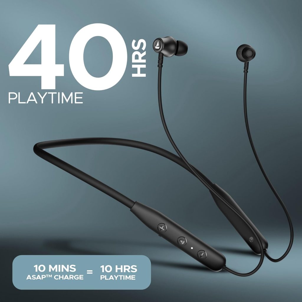 boAt Rockerz 111 Bluetooth Wireless Neckband with Up to 40 Hrs Playtime ...