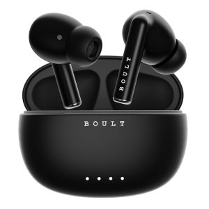Boult Audio Newly Launched W20 Truly Wireless in Ear Earbuds with 35H Playtime, Zen™ ENC Mic, 45ms Low Latency, 13mm Bass Drivers, Type-C Fast Charging, Made in India, IPX5 ear buds TWS (Space Black)