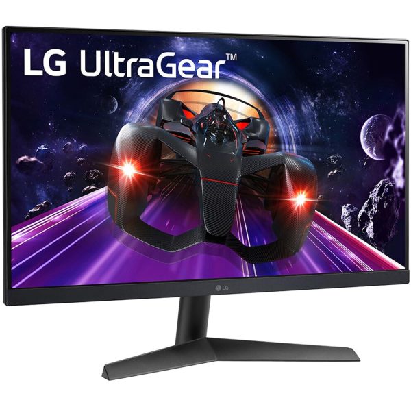 LG 24GN60R UltraGear™ Full HD IPS Panel (1920 x 1080) with 1ms (GtG) Gaming Monitor with 144Hz Refresh Rate, HDR 10, Compatible with AMD FreeSync™ Premium, Black Stabilizer, Stylish design, Black