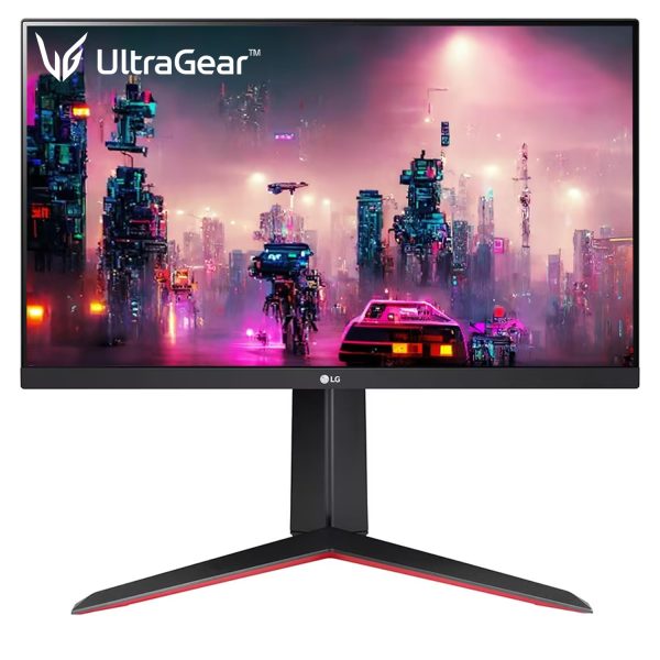 LG Ultragear IPS Gaming Monitor 60 cm (24 Inches), FHD 1920 x 1080, 1ms, 144Hz, AMD FreeSync Compatible, HDR 10, sRGB 99% (Typ.), DP, HDMI, Height, Tilt & Pivot Adjust Stand, 24GN65R (Black)