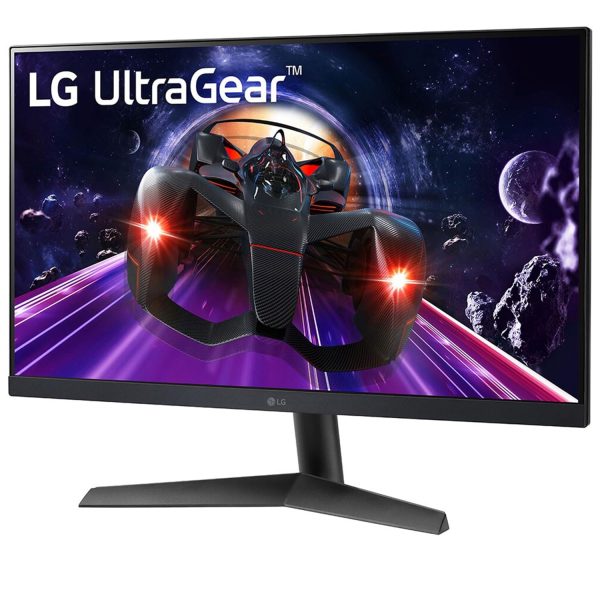 LG 24GN60R UltraGear™ Full HD IPS Panel (1920 x 1080) with 1ms (GtG) Gaming Monitor with 144Hz Refresh Rate, HDR 10, Compatible with AMD FreeSync™ Premium, Black Stabilizer, Stylish design, Black