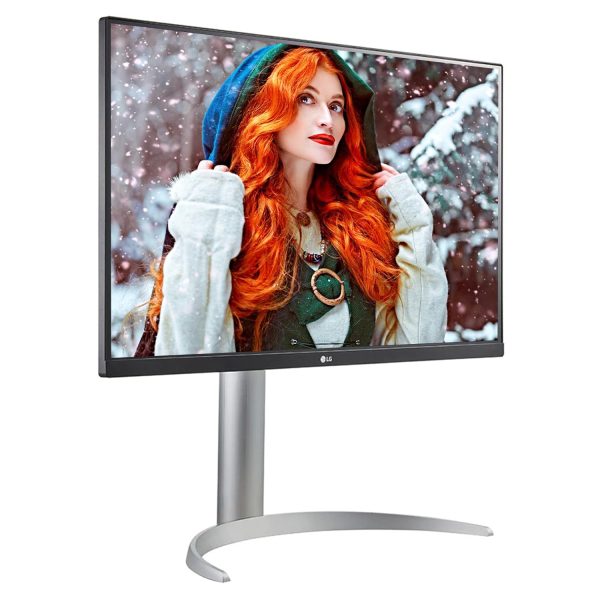 LG 27UP650-W 27 Inche (68.4 Cm) 27 (68.4cm) UHD (3840 x 2160 pixels) 4K IPS Display, VESA DisplayHDR 400, Immersive Gaming Experience, AMD FreeSync, Ergonomic Design (Silver)