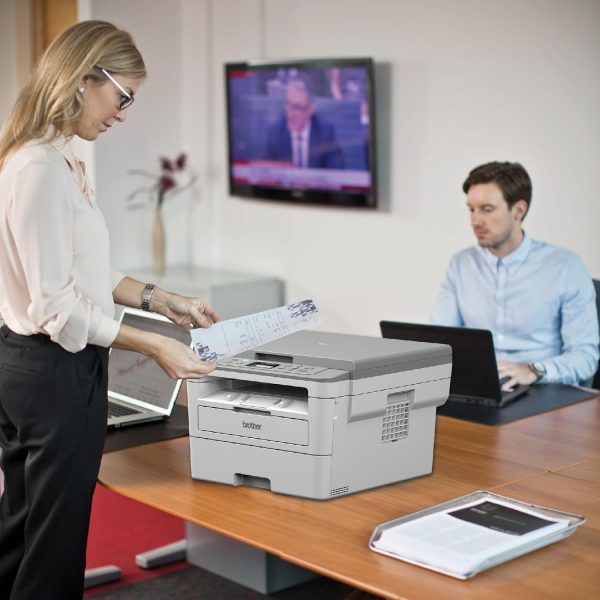 Brother DCP-B7500D Automatic Duplex Laser Printer with 34 Pages Per Minute Print Speed, Multifunction (Print Scan Copy), LCD Display, 128 MB Memory, Large 250 Sheet Paper Tray, USB Connectivity