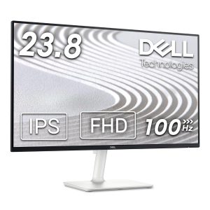 Dell-S2425H-Grey 60.47cm (23.8") FHD Monitor 1920x1080 at 100Hz, Built-In 5w Dual Speaker, Response Time: 4ms (Extreme), 99% sRGB (typical), Ficker Free, Brightness: 250 cd/m2 (typical), Ports: 2xHDMI