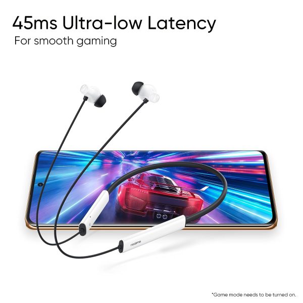 Realme Buds Wireless 3 in-Ear Bluetooth Headphones,30dB ANC,Spatial Audio,13.6mm Dynamic Bass Driver,Upto 40 HrsPlayback,Fast Charging,45ms Low Latency for Gaming,Dual Device Connection-Vitality White