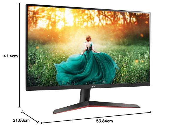 LG Electronics 24 Inch (60.9Cm) Full Hd Monitor with IPS Panel(1920X1080 Pixel),1Ms,75Hz,Amd Free-Sync with Gaming Mode,3-Side Borderless Design,Vga,Hdmi,Display Port,Tilt Stand - 24Mp60G (Black)