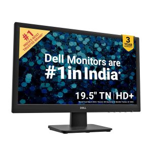 Dell-D2020H 20" (49.53 cm) HD+ Monitor, TN Panel, Contrast Ratio 600:1/600:1(Dynamic)16.7 Million Colours,Colour Gamut 72% NTSC(CIE 1931), 3-Year Warranty, HDMI & VGA, Tilt Adjustment