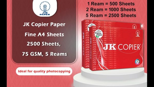 JK Copier Paper 75GSM A4, 1 Ream (500Sheets)