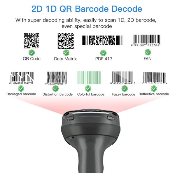 Zebra DS2278 Cordless Handheld 1D 2D Barcode Scanner with Presentation Cradle and USB Cable Black QR Bluetooth Imager Screen Code Reader (DS2278-SR7U2100PRY)