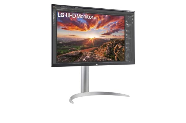 LG 27' IPS 5ms 4K UHD HDR400 FreeSync 3-Side Borderless Monitor w/ArcLine HAS - HDMI,DP, USB Type-C, Speaker, VESA 100mm, Height Adjustable