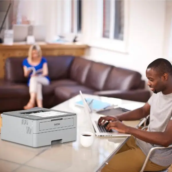 Roll over image to zoom in Brother HL-B2080DW Automatic Duplex Laser Printer with 34 Pages Per Minute Print Speed, 64 MB Memory, Large 250 Sheet Paper Tray, (WIFI, WIFI Direct, LAN & USB) Connectivity, Free Installation