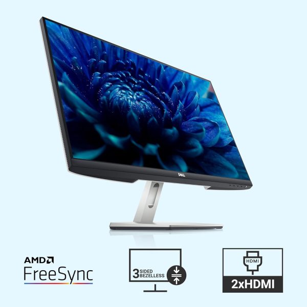 Dell S2421HNM 23.8" (60.5cm) FHD Monitor 1920x1080 Pixels @75Hz, IPS Panel, 99% sRGB, Low Blue Light Technology, Ultra-Thin Bezel, HDMI x2, Tilt Adjustment, AMD FreeSync, Flicker Free Technology