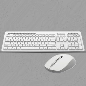 Roll over image to zoom in ZEBRONICS Zeb-Companion 500 2.4GHz Wireless Keyboard and Mouse Set, USB Nano Receiver, Chiclet Keys, Ultra Silent, Power On/Off Switch, Rupee Key, for PC/Mac/Laptop (White)