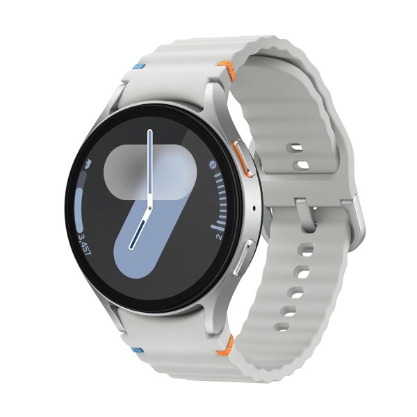 Samsung Galaxy Watch 7 (44mm, Silver, BT+LTE) with 3nm Processor | Dual GPS | Sapphire Glass & Armour Aluminum | 5ATM & IP68 | HR, SpO2, BP & ECG Monitor