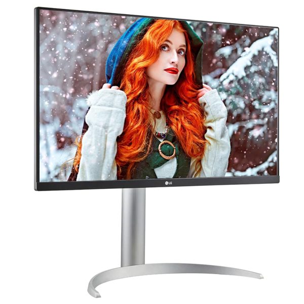 LG 27UP650-W 27 Inche (68.4 Cm) 27 (68.4cm) UHD (3840 x 2160 pixels) 4K IPS Display, VESA DisplayHDR 400, Immersive Gaming Experience, AMD FreeSync, Ergonomic Design (Silver)