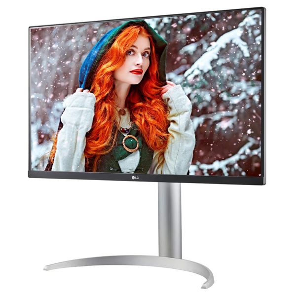 LG 27UP650-W 27 Inche (68.4 Cm) 27 (68.4cm) UHD (3840 x 2160 pixels) 4K IPS Display, VESA DisplayHDR 400, Immersive Gaming Experience, AMD FreeSync, Ergonomic Design (Silver)