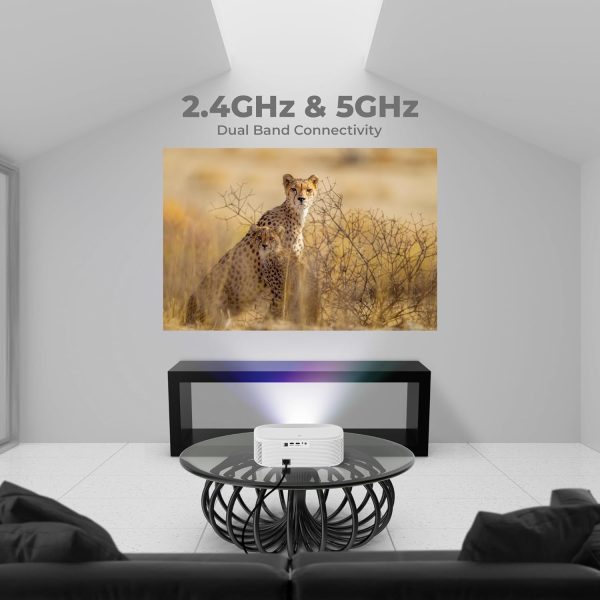 ZEBRONICS PIXAPLAY 28 1080P FHD, 508 cm Screen, Dolby, Smart Projector, 9000 Lumens, Auto Focus, Auto Keystone, HDMI (ARC), Miracast, Dual Band, 30,000 Hour Lamp Life