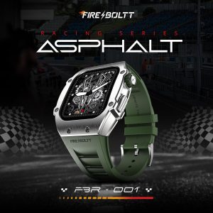 Fire-Boltt Asphalt Newly Launched Racing Edition Smart Watch 1.91” Full Touch Screen, Bluetooth Calling, Health Suite, 123 Sports Modes, 400 mAh Battery (Emerald Green)
