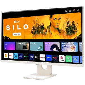 LG 27SR50F MyView Smart Monitor (27", 68.6cm), FHD IPS Display (1920 x 1080) with webOS, Work & Play Smarter, ThinQ Home Dashboard, AirPlay 2 + Screen Share + Bluetooth, Stylish Design - White