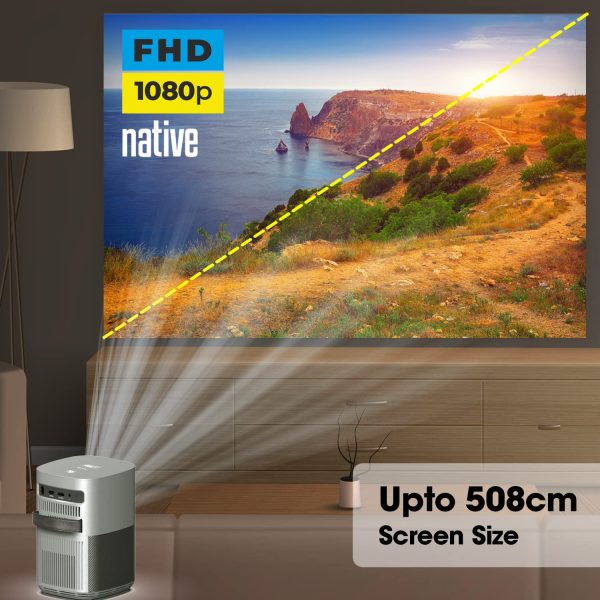 71N-CdLix9L._SL1500_ZEBRONICS PIXAPLAY 18, Smart Vertical Projector, 3800 Lumens, 4K Support, Dolby Audio, 200 inch Screen Size, HDMI, USB, WIFI, Supports Bluetooth, 1080p Native, Electronic Focus, APP Support, Miracast