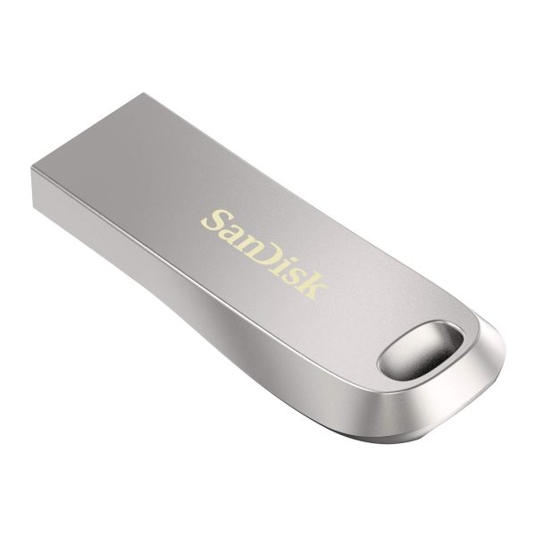 SanDisk Ultra Luxe USB 3.1 Flash Drive 64GB, Upto 150MB/s, All Metal, Metallic Silver