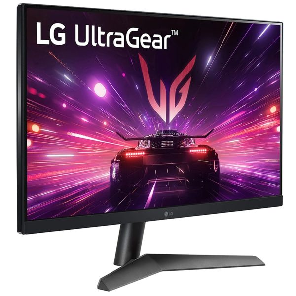 LG 24" Inches UltraGear™ FHD IPS gaming monitor, 1ms (GtG), 180Hz, HDR10,FPS Counter, NVIDIA G-SYNC Compatible, AMD FreeSync, HDMI, DP, Headphone Out, virtually borderless with Tilt, Black 24GS60F