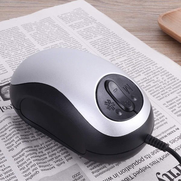 WLDOCA Electronic Low Vision Reading Aid - Portable Mouse Digital Magnifier with 10 Color Modes and Image Freeze for Visually Impaired, Parental Gift,Silver