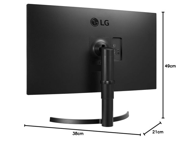 LG 32Qn650-B Monitor 32" Qhd (2560 X 1440) Ips Display, Srgb 99% Color Gamut, Hdr 10, Amd Freesync, Dual Hdmi Inputs, Height Adjustable Stand - Black, Pack of 1