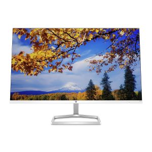 HP M27fwa 27-Inch(68.6cm) Eye safe Certified 1920 x 1080 pixels Full HD IPS 3-Sided Micro-Edge LED Monitor, 75Hz, AMD FreeSync with 1xVGA, 2xHDMI 1.4 Ports, 300 nits, in-Built Speakers, Silver