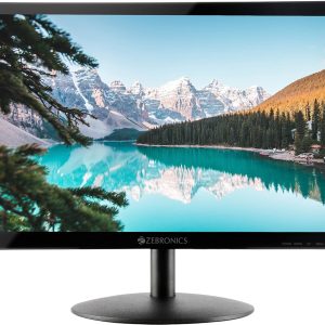 ZEBRONICS Zeb-V19Hd 18.5 Inch (46.99 Cm) Led Monitor with Supporting Hdmi, Vga Input, Hd 1366 X 768 Pixels, 16.7M Colors, Glossy Panel, Slim Design & Wall Mountable, Black