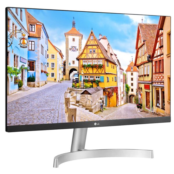 LG Electronics 60 cm/24 inches Full HD IPS 1920 x 1080 Pixels LCD Monitor, Inbuilt Speaker, HDMI x 2, VGA Port, 75 Hz Refresh Rate, AMD Freesync, 3 Side Borderless Slim Design - 24ML600S-W (White)