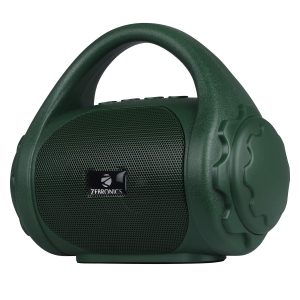 Zebronics ZEB-COUNTY 3W Wireless Bluetooth Portable Speaker With Supporting Carry Handle, USB, SD Card, AUX, FM & Call Function. (Green)