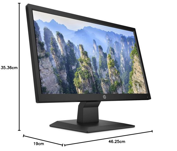 HP V20 19.5 inch(49.53 cm) Monitor HD+1600 x 900 Pixels Anti-Glare; Low Blue Light Mode, HDMI; VGA, 5ms Response time,VESA Mount, 2.81kg (1H848AA)