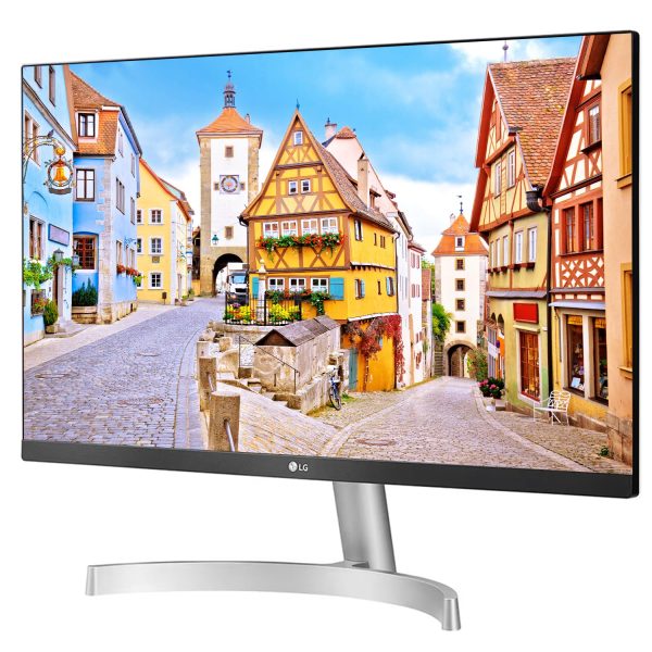 LG Electronics 60 cm/24 inches Full HD IPS 1920 x 1080 Pixels LCD Monitor, Inbuilt Speaker, HDMI x 2, VGA Port, 75 Hz Refresh Rate, AMD Freesync, 3 Side Borderless Slim Design - 24ML600S-W (White)