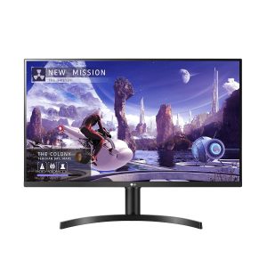 LG 32Qn650-B Monitor 32" Qhd (2560 X 1440) Ips Display, Srgb 99% Color Gamut, Hdr 10, Amd Freesync, Dual Hdmi Inputs, Height Adjustable Stand - Black, Pack of 1