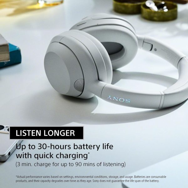 Sony New Launch ULT WEAR Wireless Bluetooth Headphones(WH-ULT900N) with Massive Bass,Active Noise Cancelling,Battery 50Hrs(w/o NC) & 30Hrs(NC),10Min Charge=5Hrs Playback, 360 RA, Fast Pair-Black