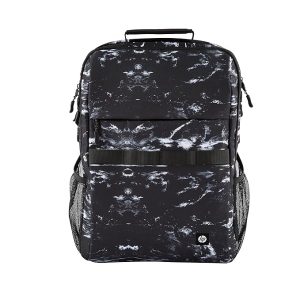 HP Campus XL Marble Stone Backpack,16-inch laptop compartment,Hand wash and air dry, Water resistant, 20L capacity,extra-padded floating laptop pocket,Lockable zipper,7J592AA