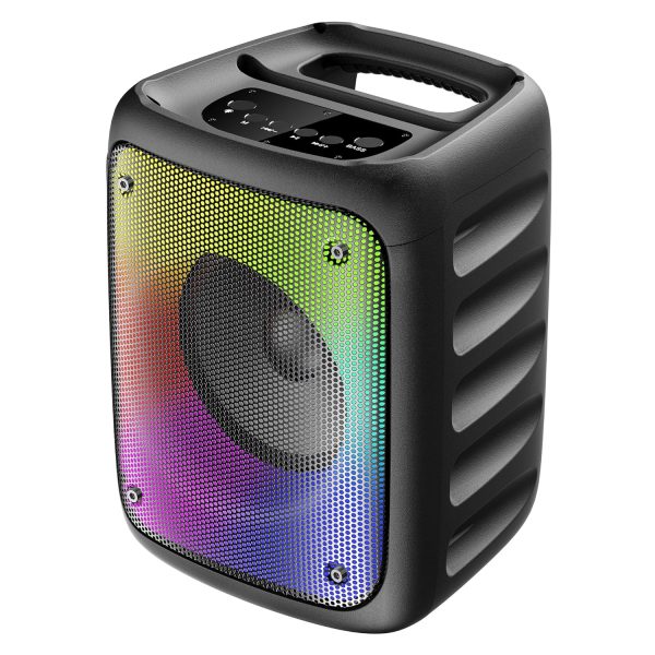 ZEBRONICS Sound Feast 91 24W Output, Portable Wireless Speaker with Bluetooth 5.0, FM Radio, TWS, 6.3mm Wired Mic Support, USB, mSD, AUX, Mobile Holder and RGB Lights