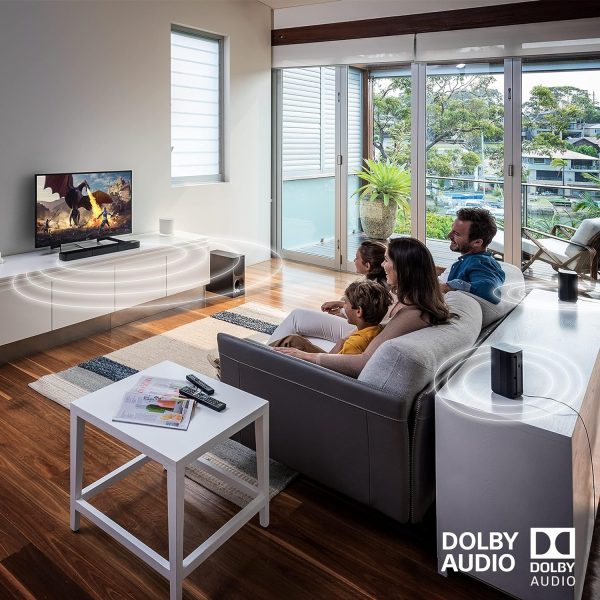 Sony HT-S20R Real 5.1ch Dolby Digital Soundbar for TV with subwoofer and Compact Rear Speakers, 5.1ch Home Theatre System (400W,Bluetooth & USB Connectivity, HDMI & Optical connectivity)