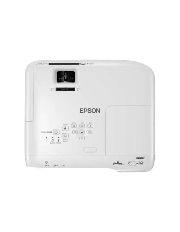 Epson EB-X49 XGA Projector Brightness: 3600lm with HDMI Port (Optional Wi-Fi) (V11H982040), White