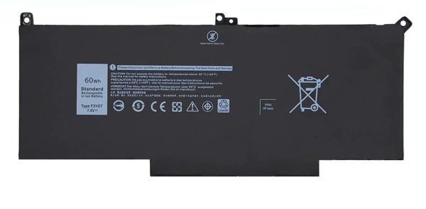 Fugen Laptop Battery OEM for F3YGT Dell Latitude 12 7000, 7280, 7290 13 7380, 7390 14 7480, 7490, E7280, E7380, E7480, E7290 E7390 E7490 DM3WC, 0DM3WC, 2X39G, DJ1J0, MYJ96, 0F3YGTY