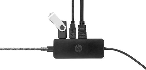 Hp USB-C Travel Hub G2 Hub with Two USB Ports for Your Accessories and Hdmi Or Vga for an External Display. Black